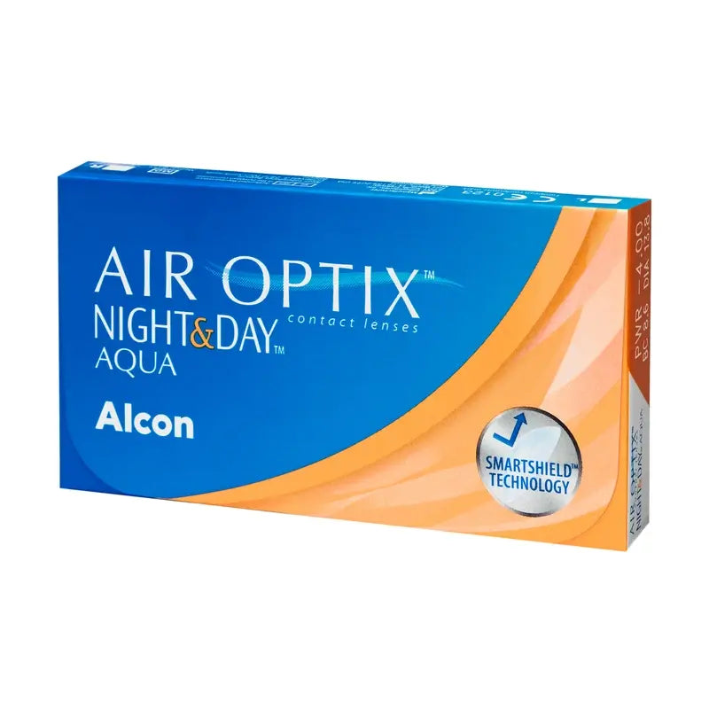 Lentilles de contact mensuelles Air Optix Night&Day Aqua Spherical, 6 unités