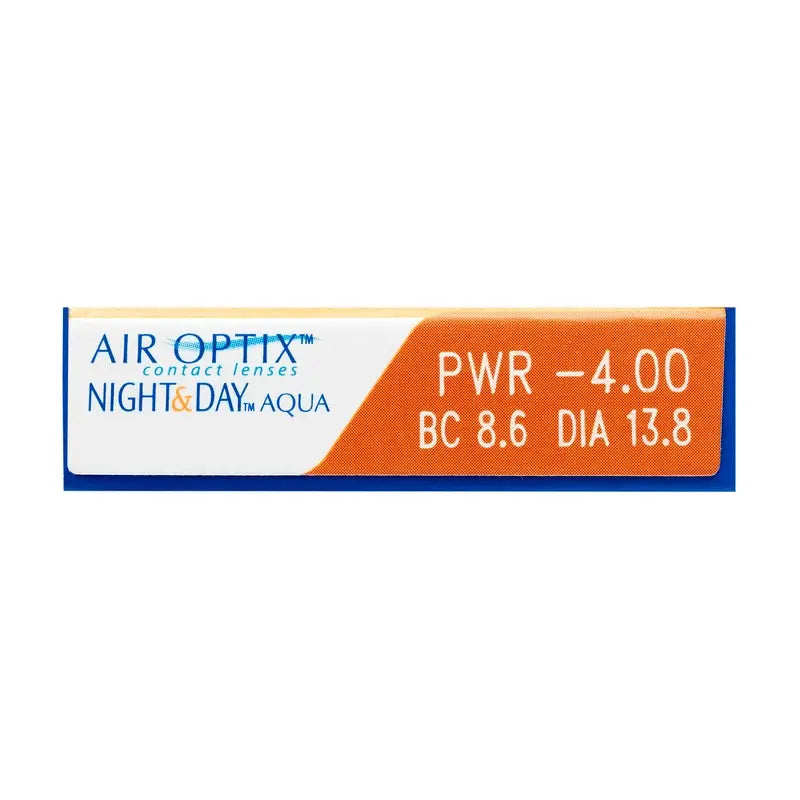 Lentilles de contact mensuelles Air Optix Night&Day Aqua Spherical, 6 unités