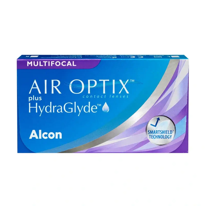 Lentilles multifocales mensuelles Air Optix Plus HydraGlyde, 3 unités
