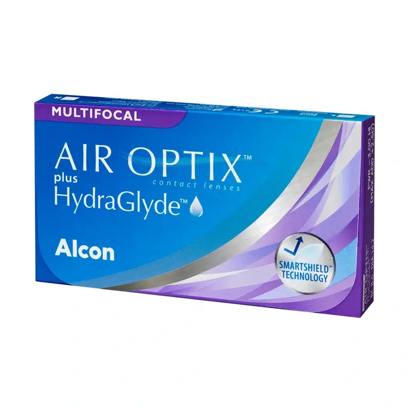 Lentilles multifocales mensuelles Air Optix Plus HydraGlyde, 3 unités