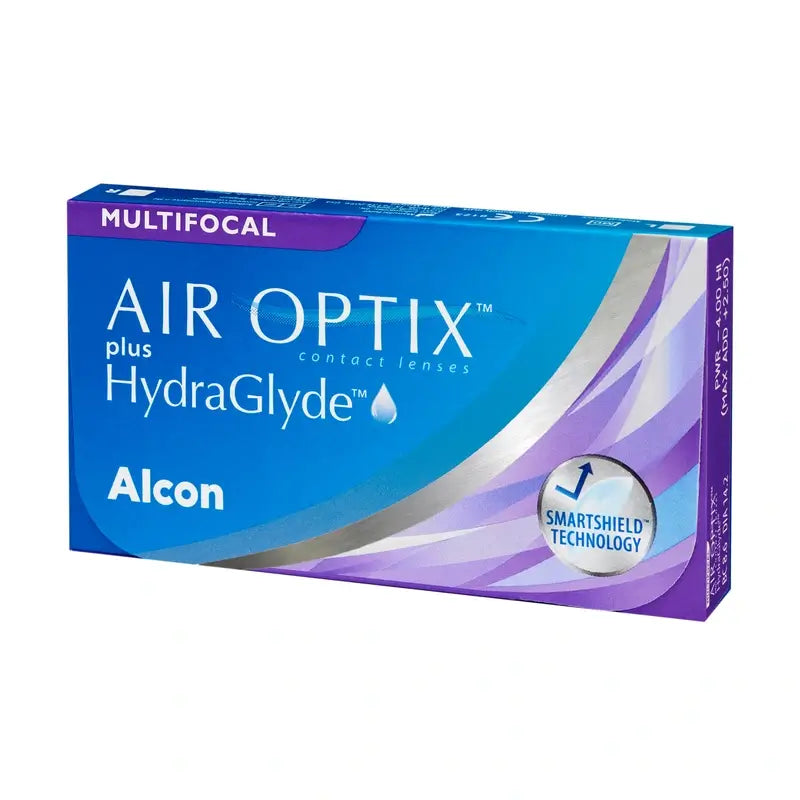 Lentilles multifocales mensuelles Air Optix Plus HydraGlyde, 6 unités