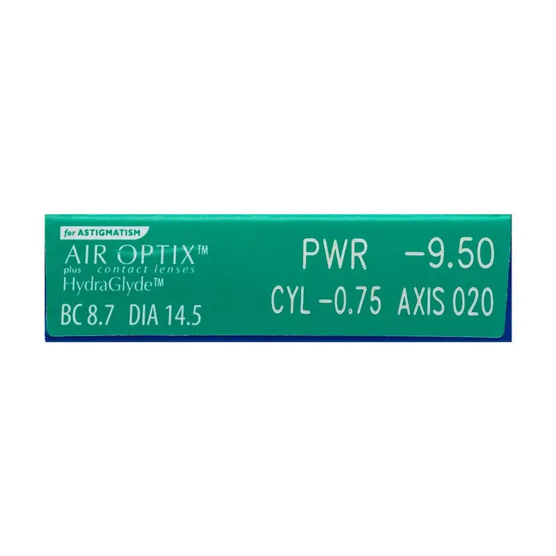 Air Optix Plus HydraGlyde Lentilles toriques mensuelles , 3 unités