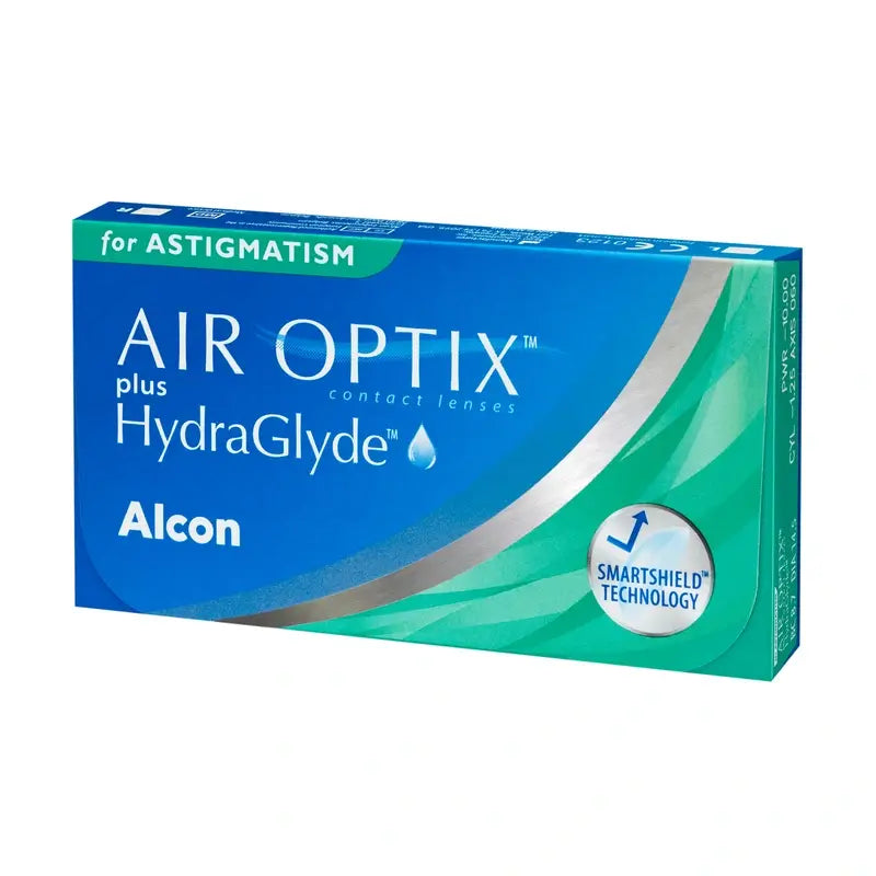 Air Optix Plus HydraGlyde Lentilles toriques mensuelles , 6 unités
