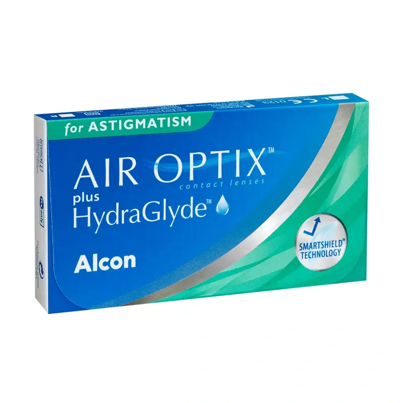 Air Optix Plus HydraGlyde Lentilles toriques mensuelles , 6 unités