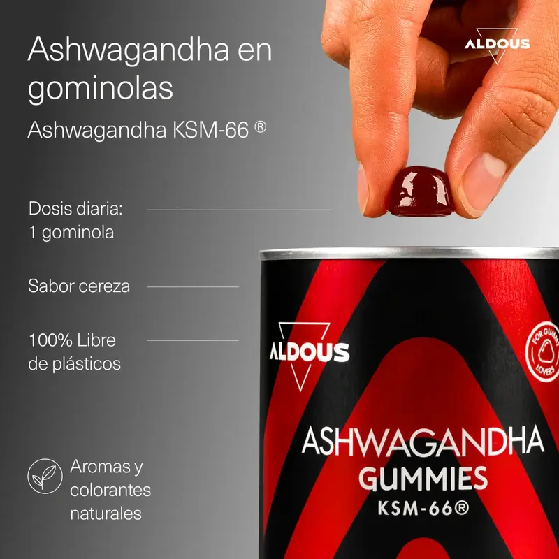 Aldous Bio Ashwagandha Ksm-66 , 120 gommes