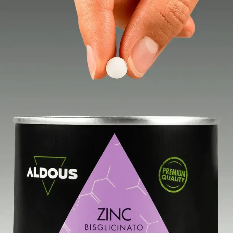 Aldous Bio Bisglycinate de Zinc 25 Mg, 500 comprimés