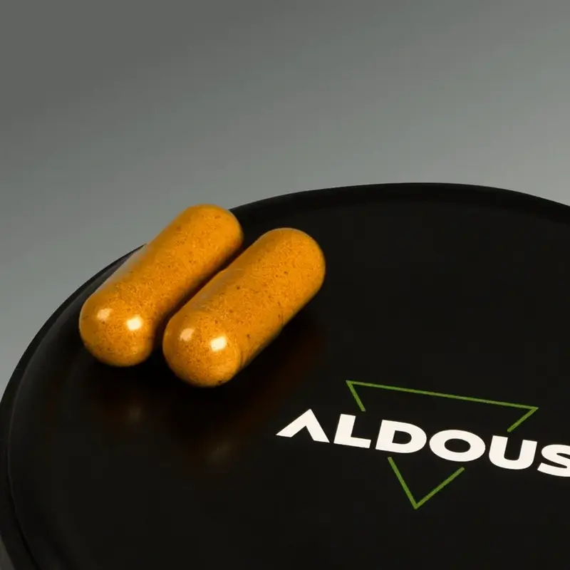 Aldous Bio Curcuma Au Gingembre Et Poivre Noir Avec Probiotiques, 2X250 Capsules