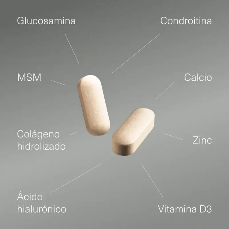 Aldous Bio Glucosamine, Chondroïtine, Msm, Collagène, Acide Hyaluronique, Zinc, Calcium & Vitamine D3 , 200 comprimés