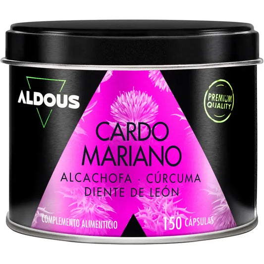 Aldous Labs Dietary Supplement Milk Thistle With Artichoke, Turmeric, Dandelion And Desmodium , 150 gélules