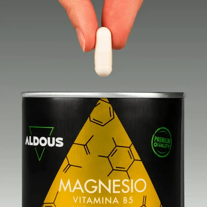 Aldous Labs Complément Alimentaire Magnésium Avec Vitamine C, B5 & B6 , 200 gélules