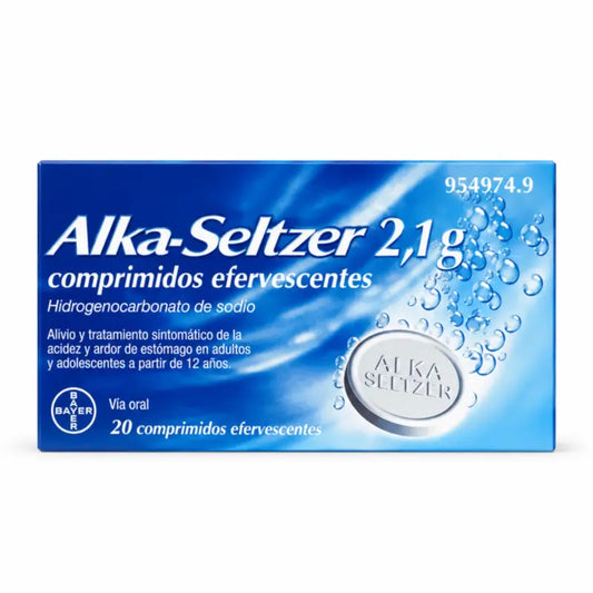 Alka Seltzer Antacid 20 Comprimés Effervescents
