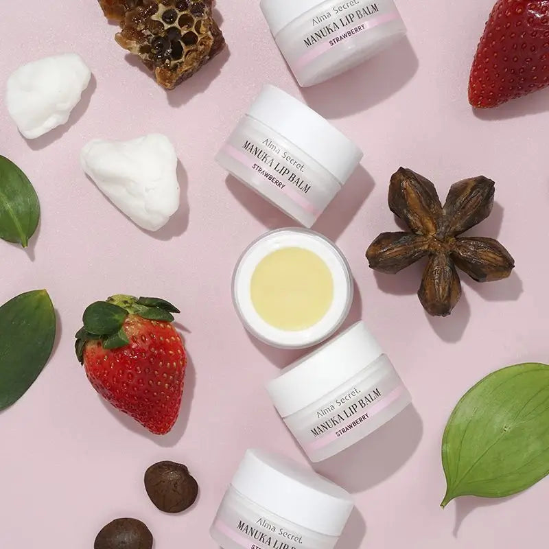 Alma Secret Inca Inchi & Manuka Baume à lèvres - Fraise - -...