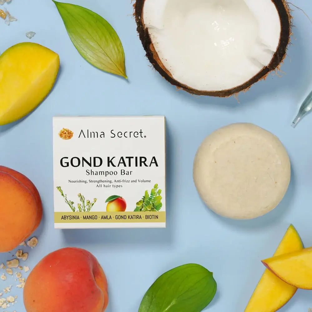 Alma Secret Gond Katira Shampooing solide (fortifiant, hydratant, anti-frisottis)