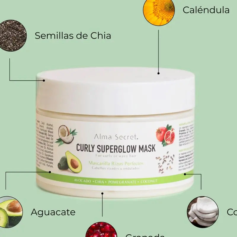 Alma Secret Curly Superglow Mask (cheveux bouclés ou ondulés)