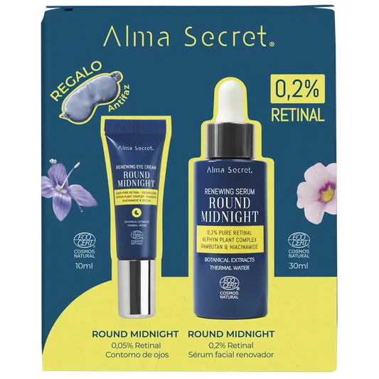 Alma Secret Pack Sérum rétinien 0,2%, 30 Ml + Contour des yeux rétinien 10 Ml + Masque