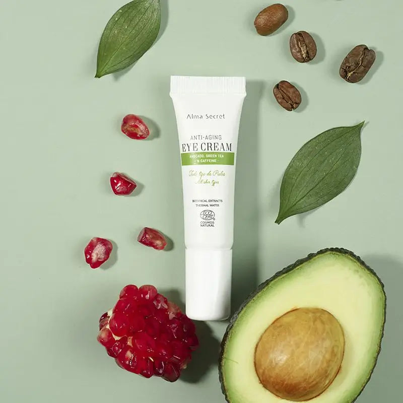 Alma Secret Tube contour des yeux anti-âge Avocat, thé vert et caféine