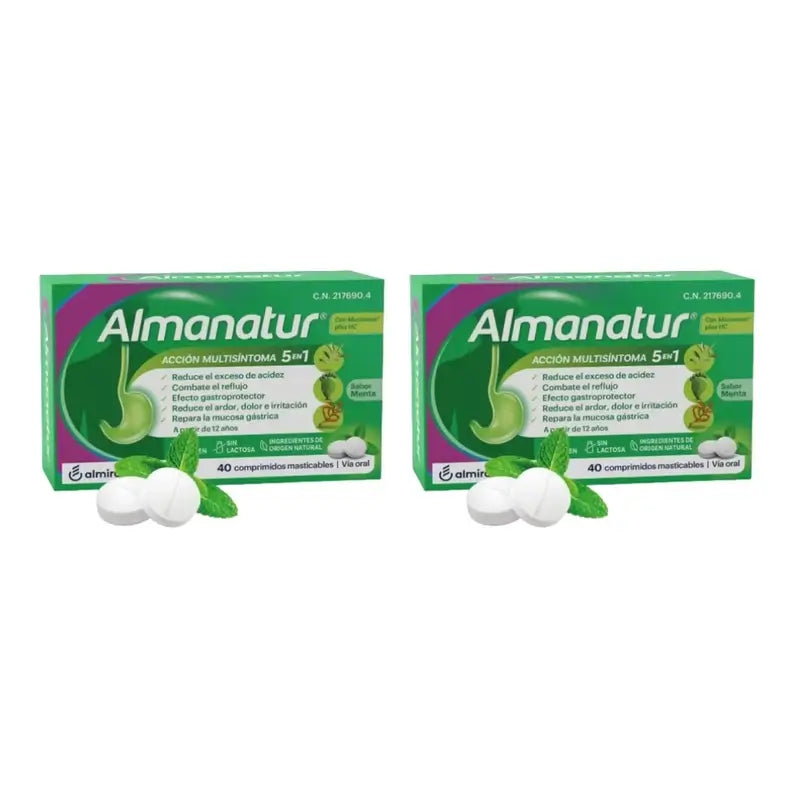 Almanatur Menthe Poivrée, 2X40 Comprimés