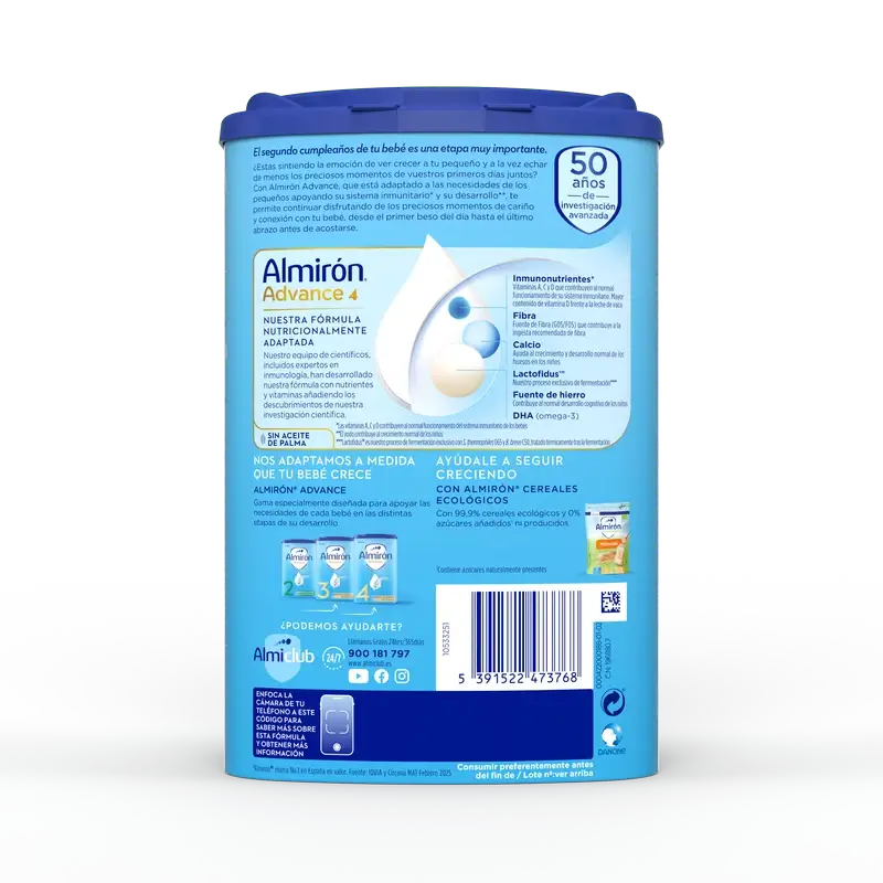 Almirón Advance 4, paquet de 8 x 800g