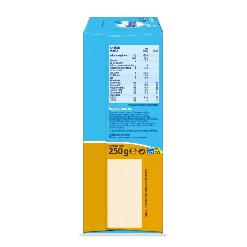 Almirón, biscuits pour bébés sans gluten, à partir de 4 mois, 250g