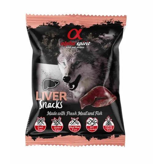 Alpha Spirit Canine Liver Snacks 24X50Grs