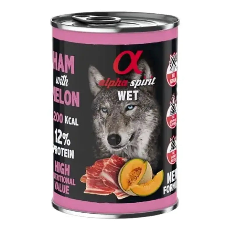 Alpha Spirit Jambon Canin Avec Melon Boîte 6X400Gr