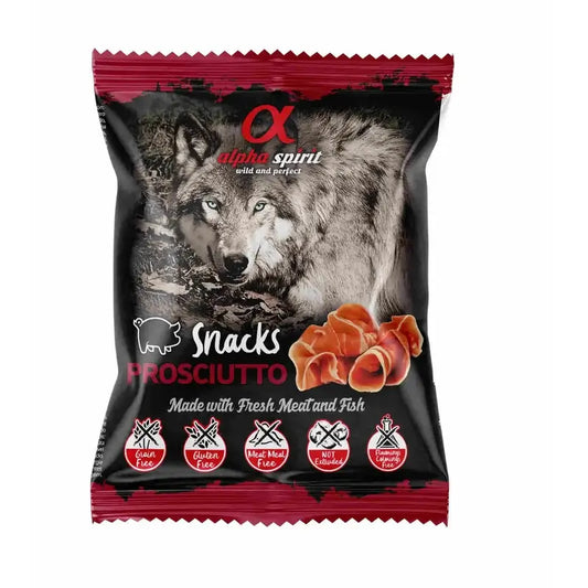 Alpha Spirit Canine Ham Snacks 24X50Grs