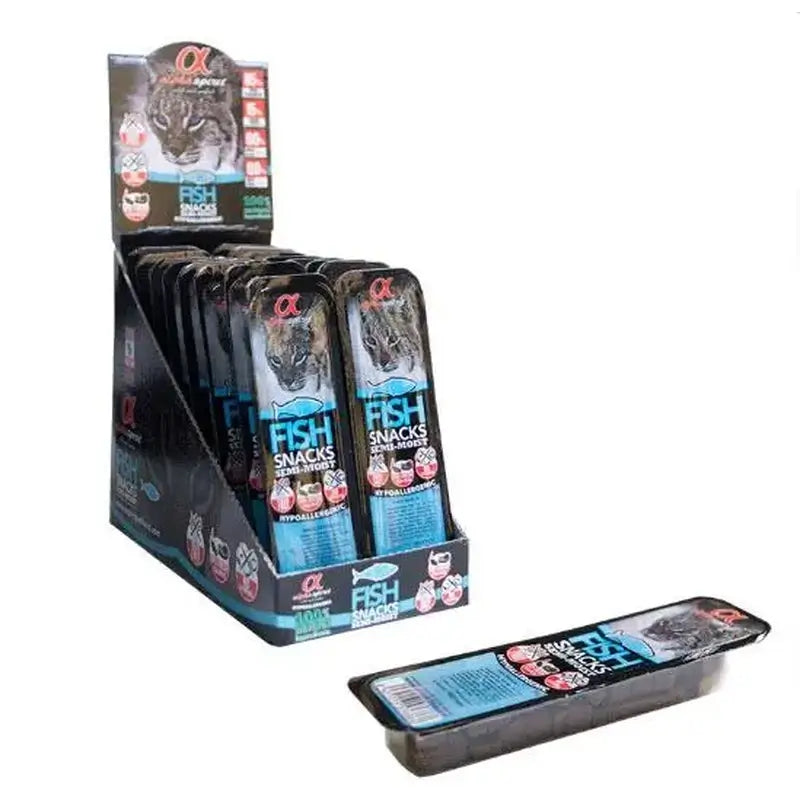 Alpha Spirit Canine Snack Fish Box 16X35Gr