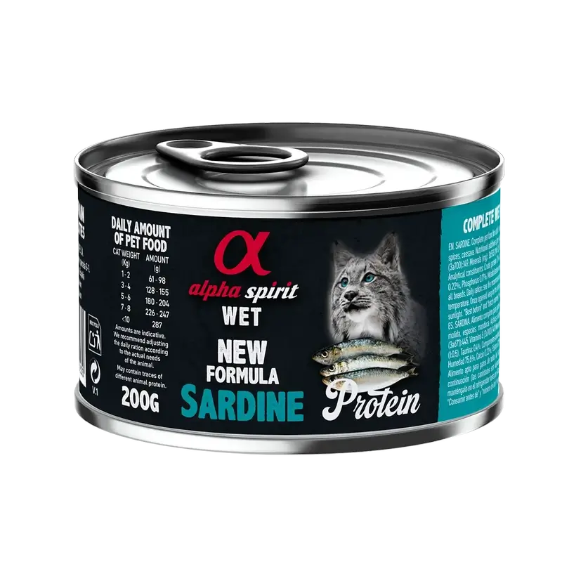 Alpha Spirit Feline Sardine en boîte 6X200Gr