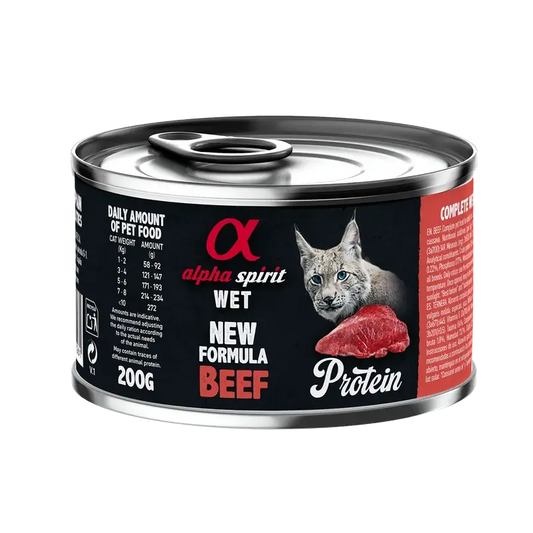 Alpha Spirit Feline Beef en boîte 6X200Gr