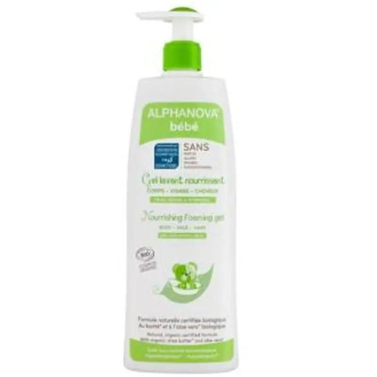 Alphanova Dermo-Cleansing Nourishing Baby Gel 500Ml. Bio