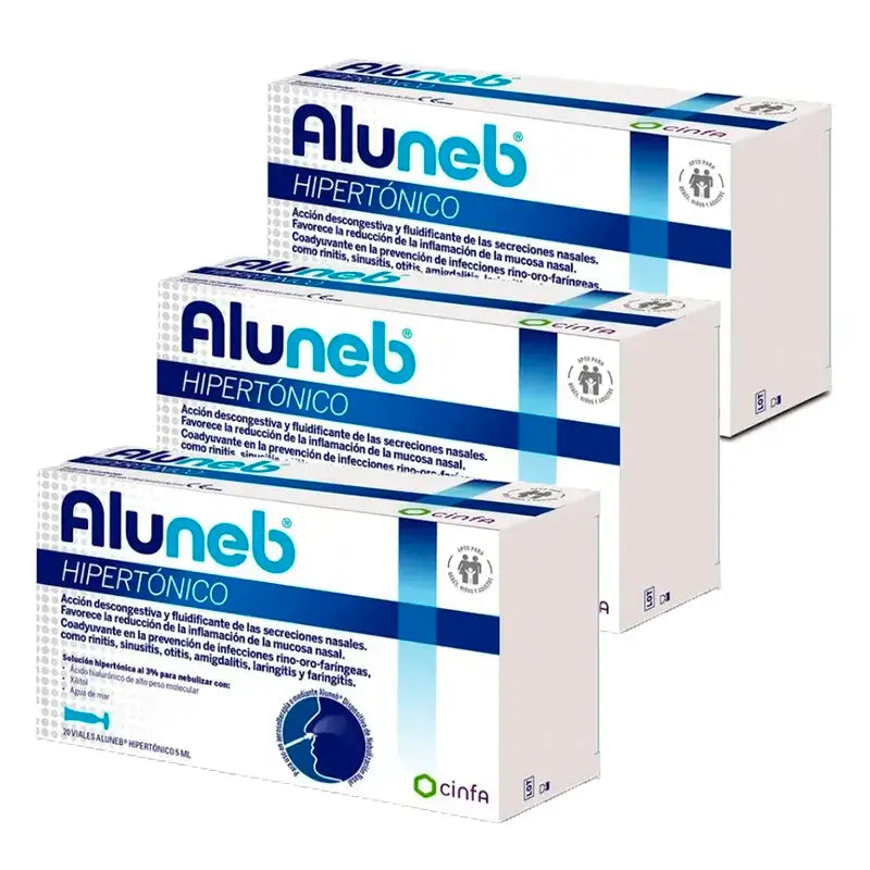 Aluneb Hypertonic, paquet de 3 x 20 flacons