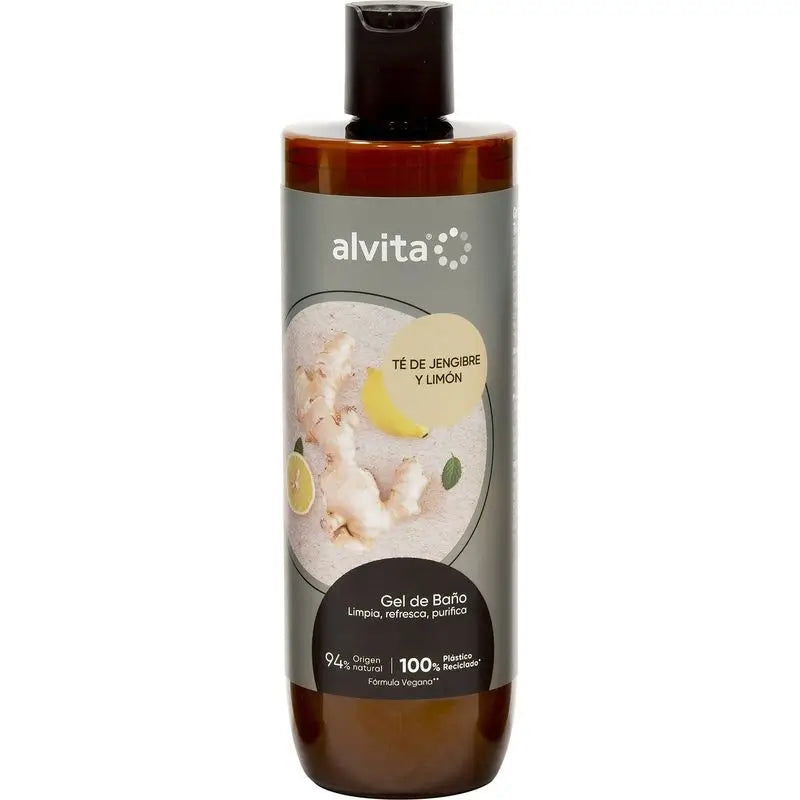 Alvita Tea Ginger Lemon Tea Bath Gel, 300 ml