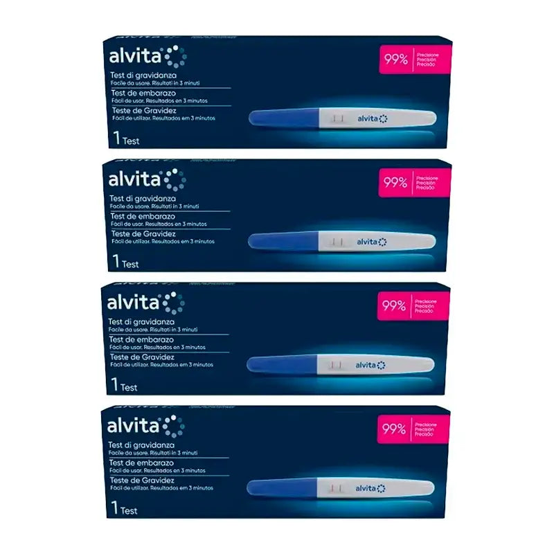 Alvita Pregnancy Test Pack 4 unités