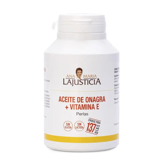 Ana Maria Lajusticia Huile d'Onagre + Vitamine E, 275 softgels