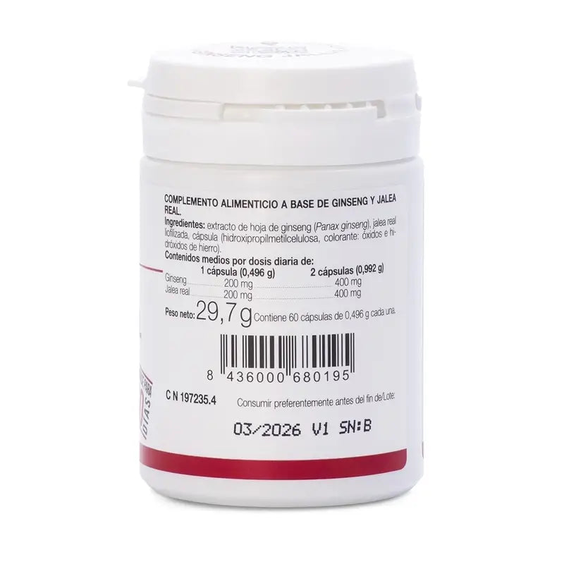 Ana Maria Lajusticia Ginseng avec Gelée Royale, 60 gélules