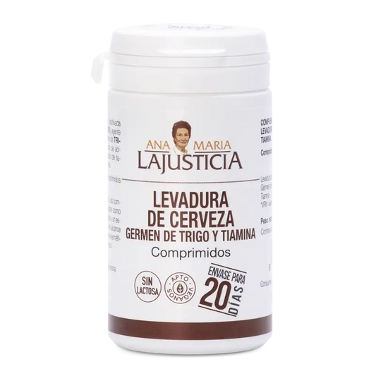 Ana Maria Lajusticia Levure de bière + Germe de blé + Thiamine (B1), 80 comprimés