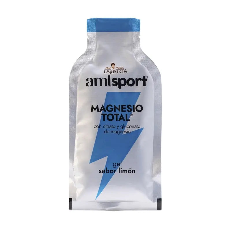 AML SPORT Magnésium Total gel goût citron, 12 sachets de 20 ml