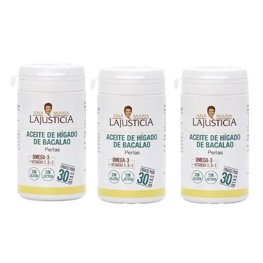 Ana Maria Lajusticia Cod Liver Oil, 3X90 Pearls, 3X90 Pearls