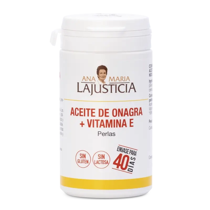 Ana Maria Lajusticia Evening Primrose Oil + Vitamin E, 80 pearls