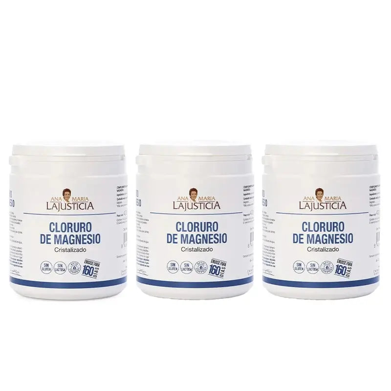 Ana Maria Lajusticia Chlorure de magnésium cristallisé, 3x400 g