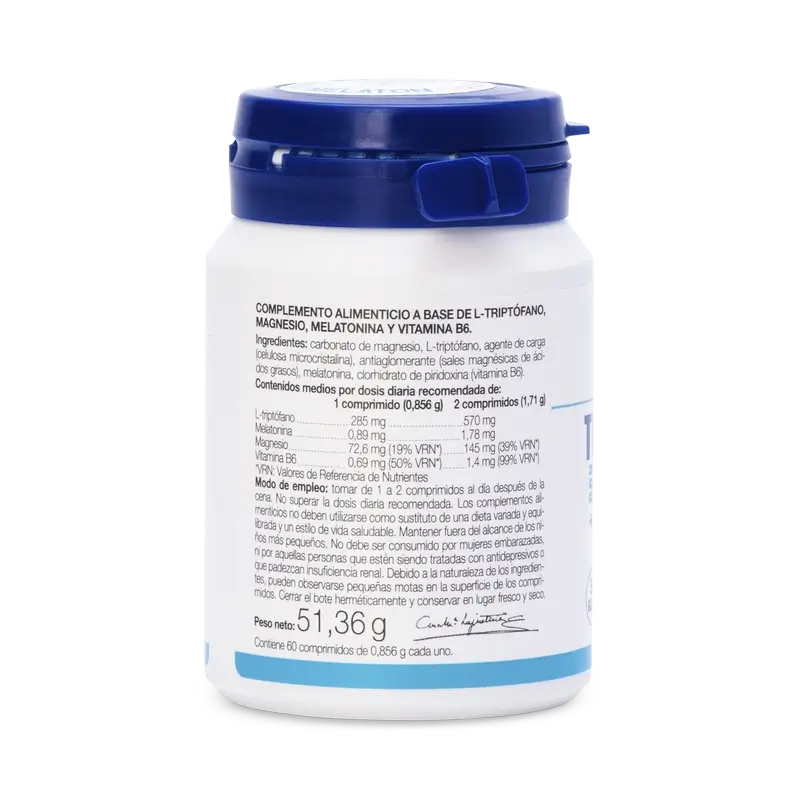 Ana Maria Lajusticia Tryptophane avec Mélatonine + Magnésium et Vitamine B6, 2x60 comprimés