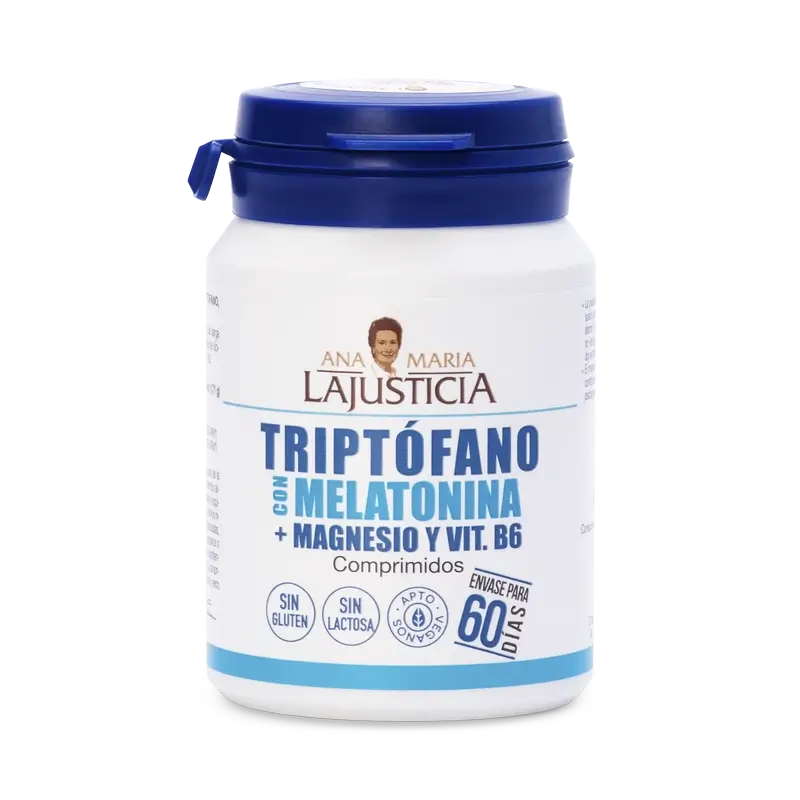 Ana Maria Lajusticia Tryptophan with Melatonin + Magnesium and Vitamin B6, 60 tablets