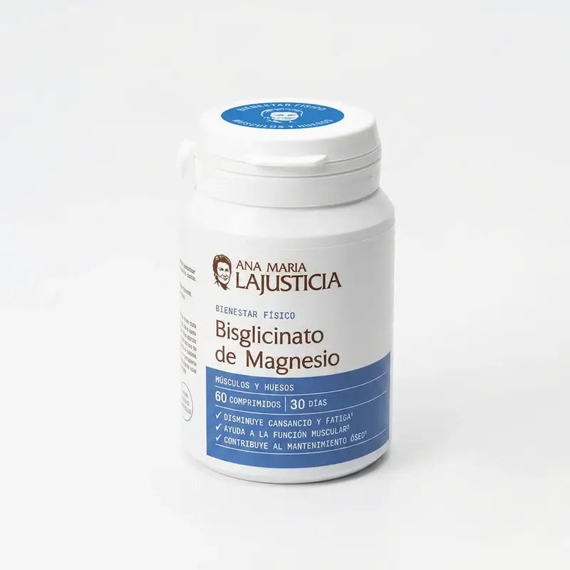 Anamarialajusticia Bisglycinate de magnésium, 60 comprimés