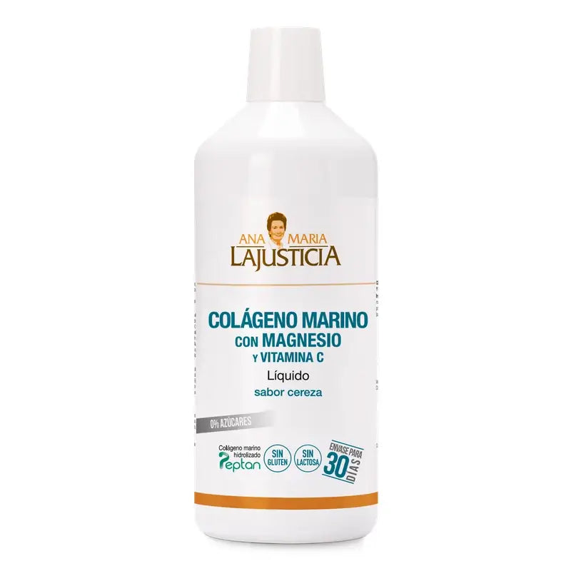Anamarialajusticia Collagène marin au magnésium + vitamine C, 1 l