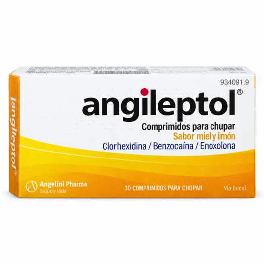 Angileptol au goût miel-citron, 30 comprimés à sucer