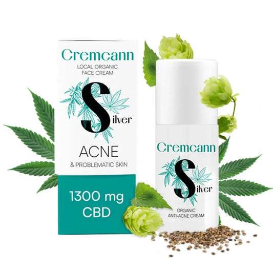 Annabis Cremcann Silver Anti Acne Treatment Cream 1300Mg de Cbd dans 30Ml