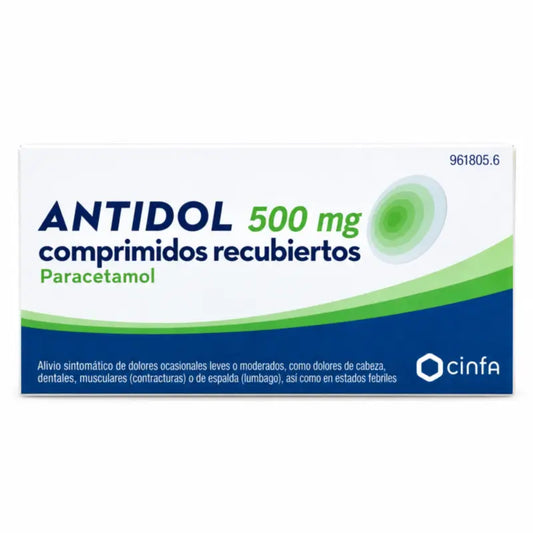 Antidol 500 mg 20 Comprimés pelliculés