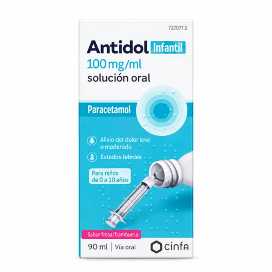 Antidol Infantil 100 Mg/Ml Solution buvable, 1 flacon de 90 ml