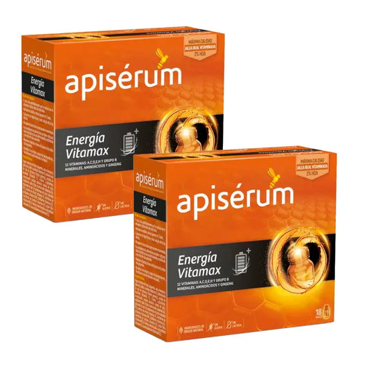 ApiSérum Duplo Energia Vitamax 2 x 18 Flacons