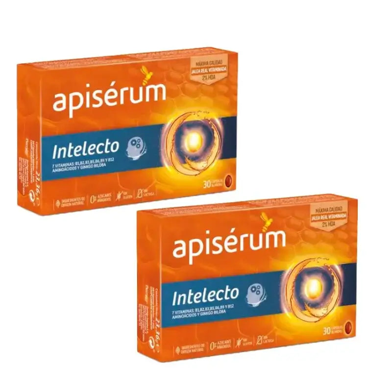 ApiserumDuplo Intelecto 2 x 30 gélules